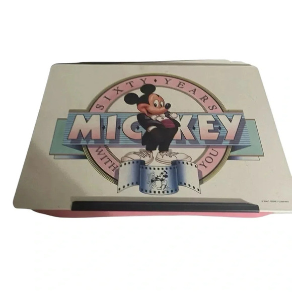 Vintage Disney Mickey Mouse Sixty Years With you Study Lap Desk Tray RARE - Picture 1 of 9